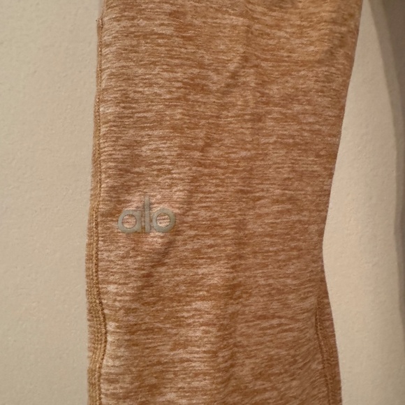 ALO Alosoft Caramel Set High Waisted Lounge Legging  and Lavish Bra - Picture 6 of 7